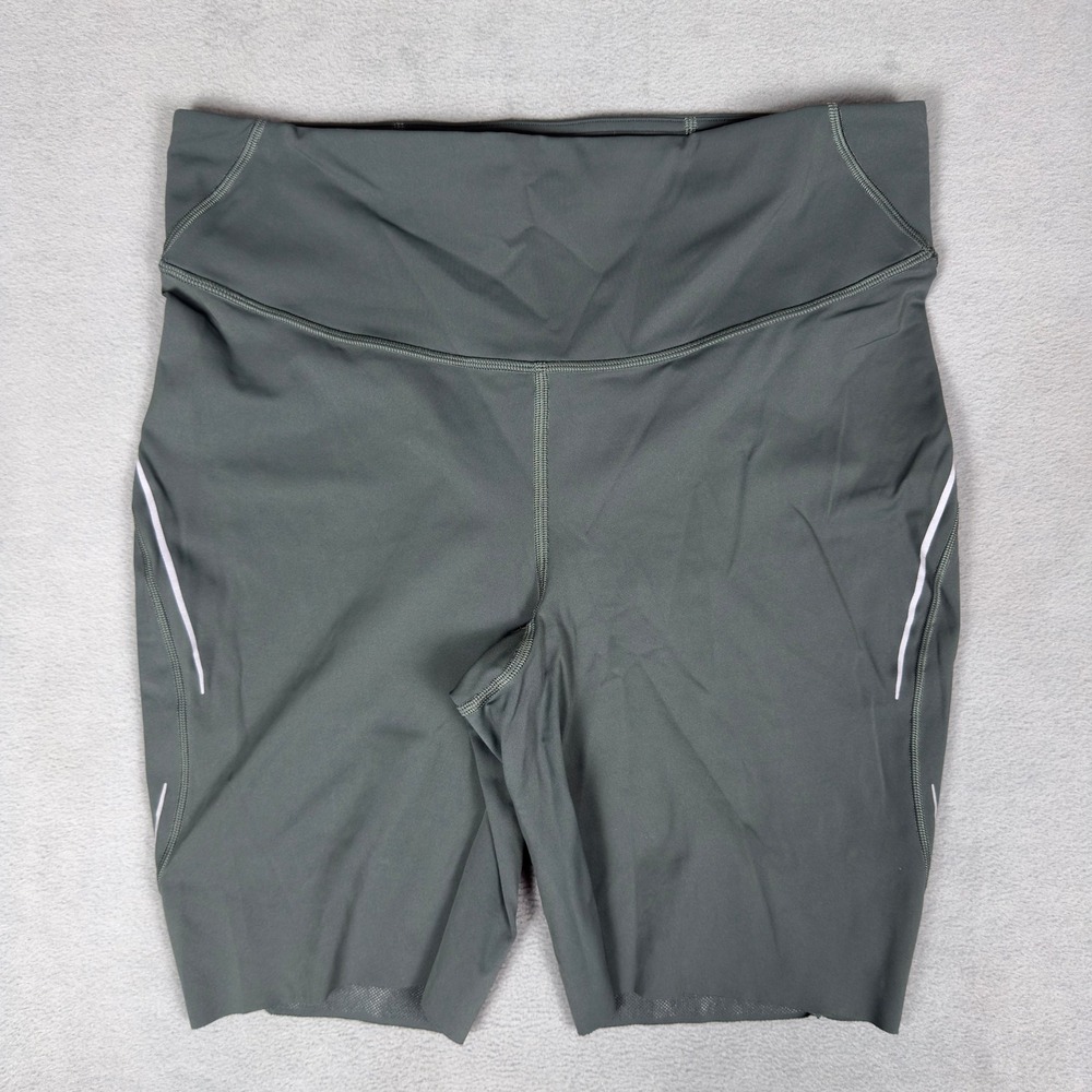 Lululemon SenseKnit High-Rise Bike Shorts Womens 12 Smoked Spruce Green Running